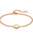 Seashell blossom bracelet rosé gold - Stainless steel