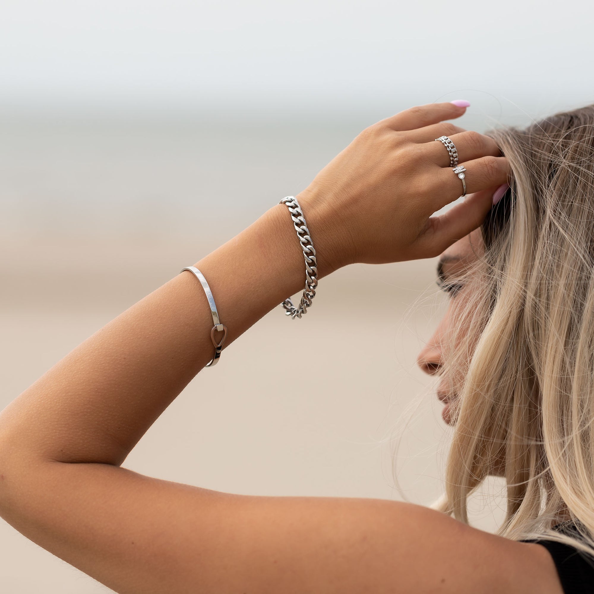 My letter ring - Stainless steel