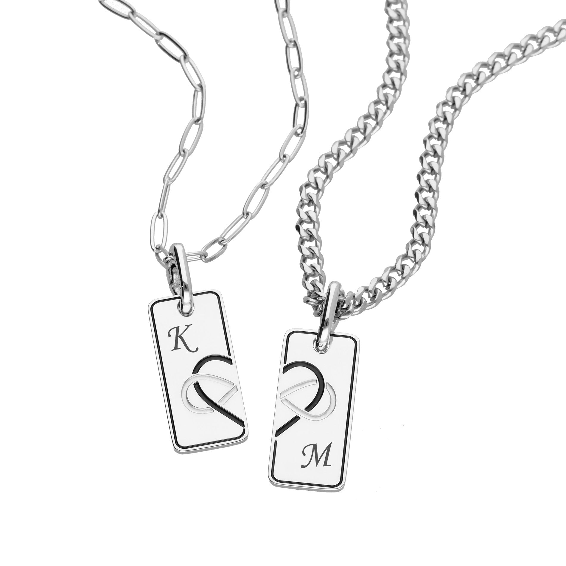 Soulmates couple silver - Personalized