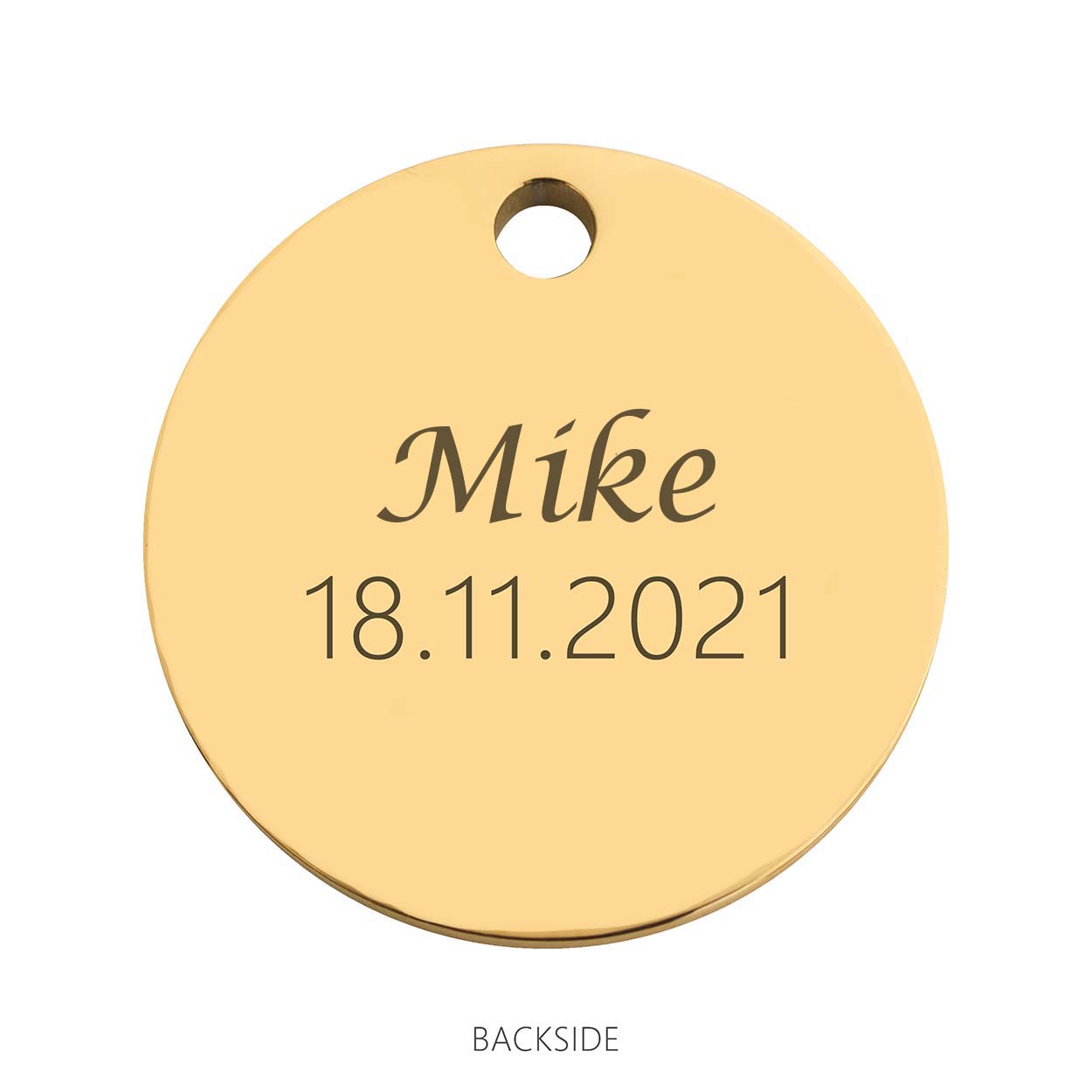 Coin babyfeet blue - Stainless steel