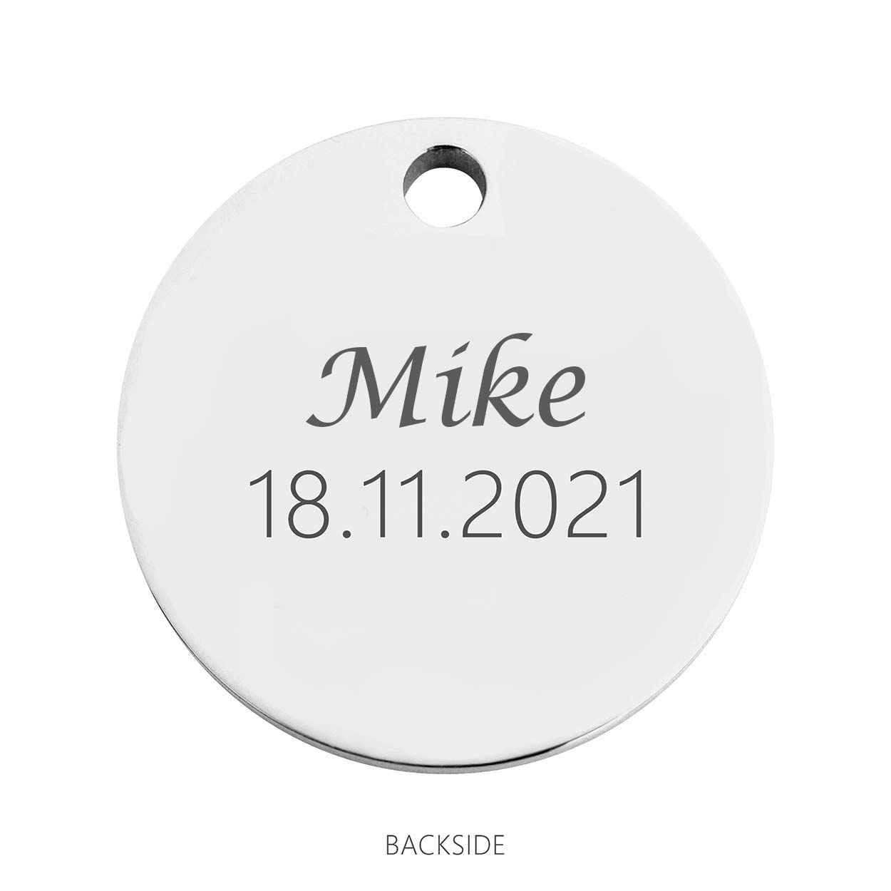 Coin babyfeet blue - Stainless steel