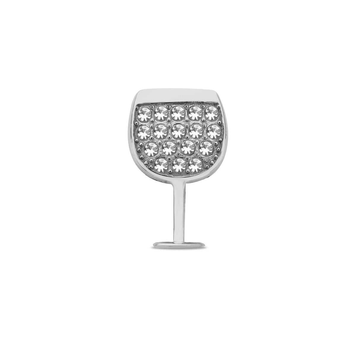 Mesh charm wine glass silver - Stainless steel